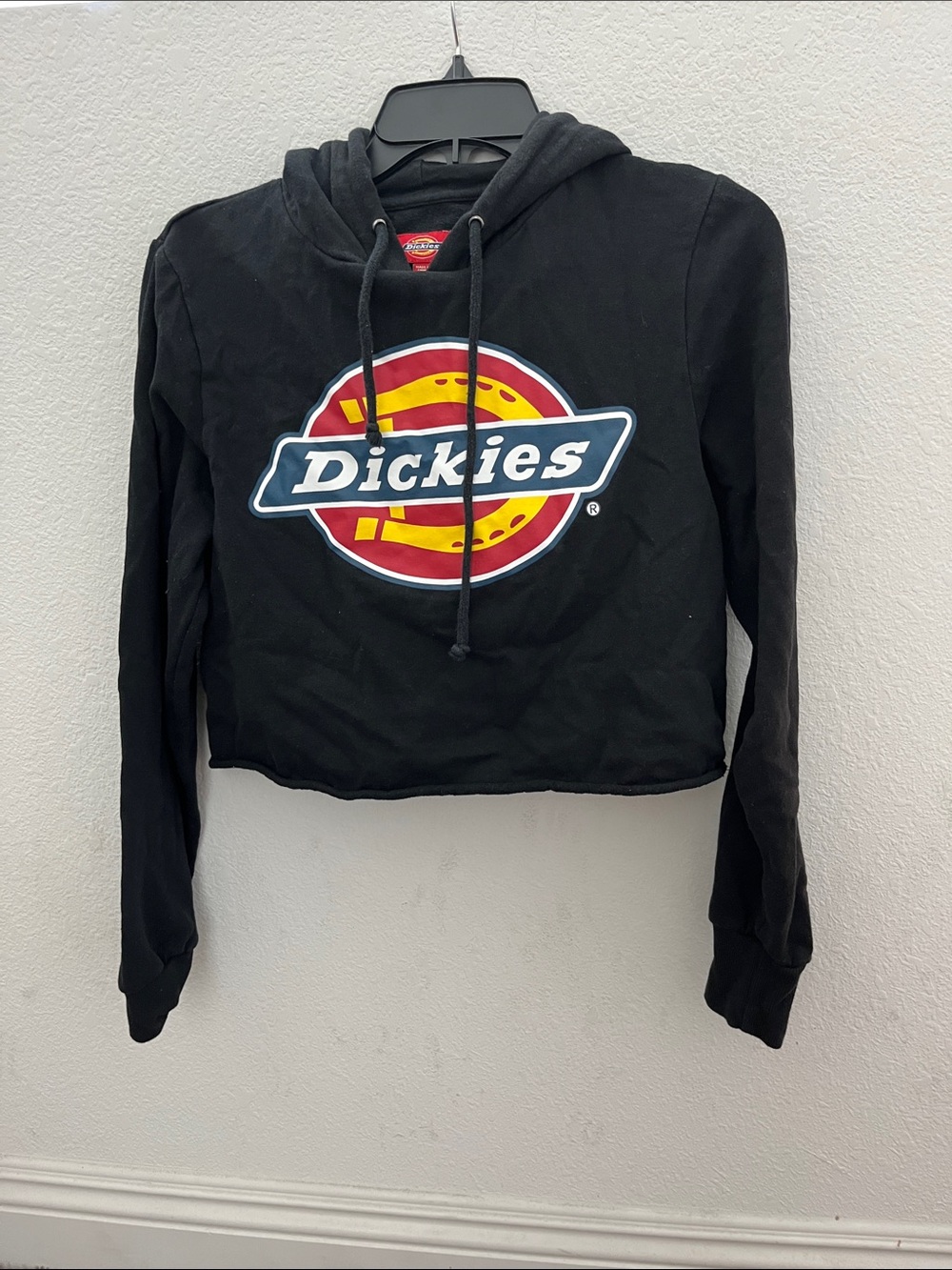 Dickies Black Hoodie with Red and Yellow Logo